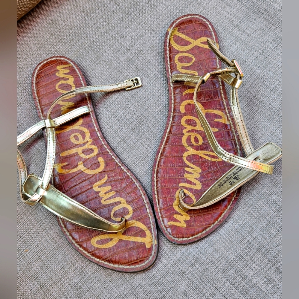 Sam Edelman strappy gold sandal